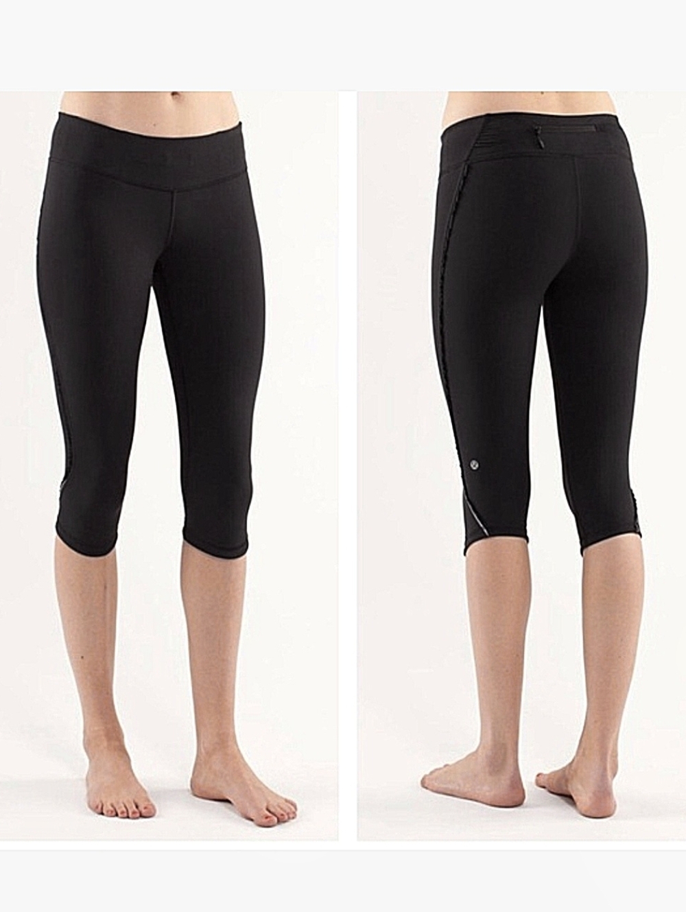 LULULEMON Run Fast And Free Ruffle Crop Capri Size 12